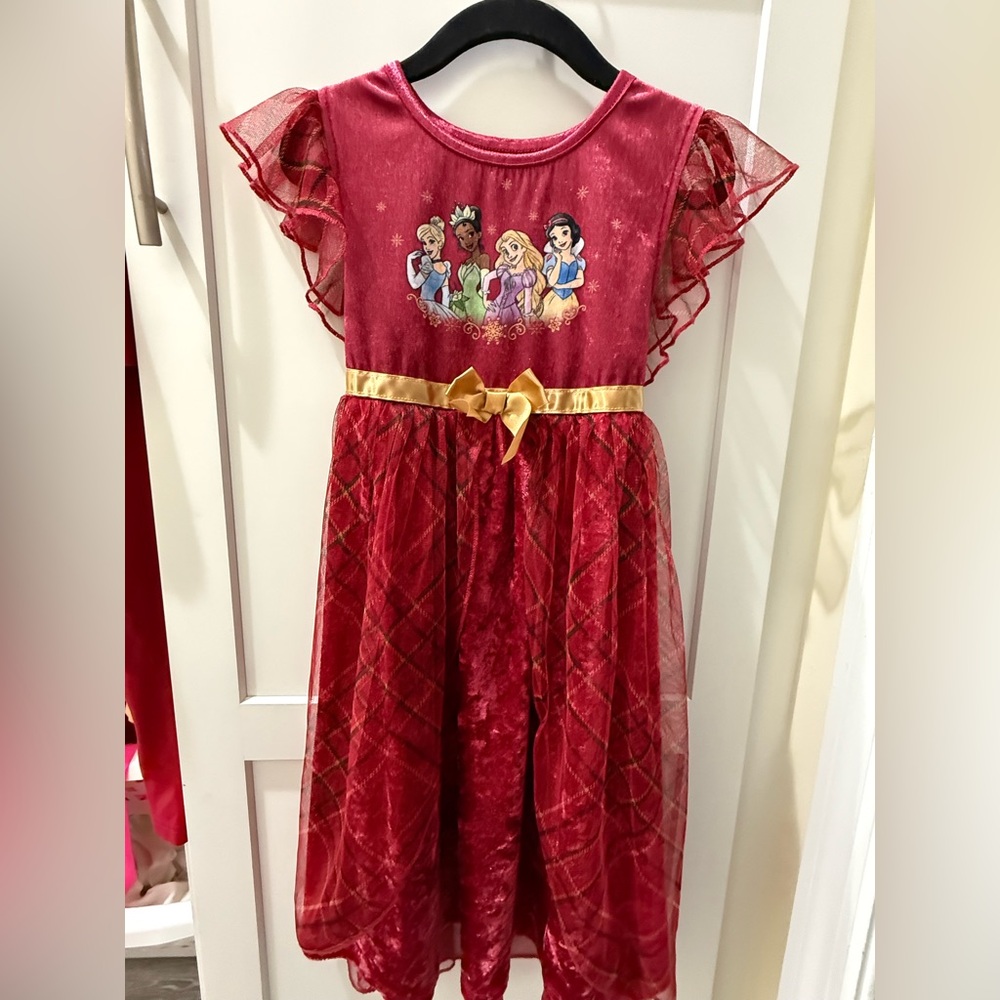 Disney Princess Red Dress Nightgown Girls 5T